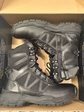 First Tactical Urban Operator Side Zip Black Lace-Up Men’s Tactical Boots 7